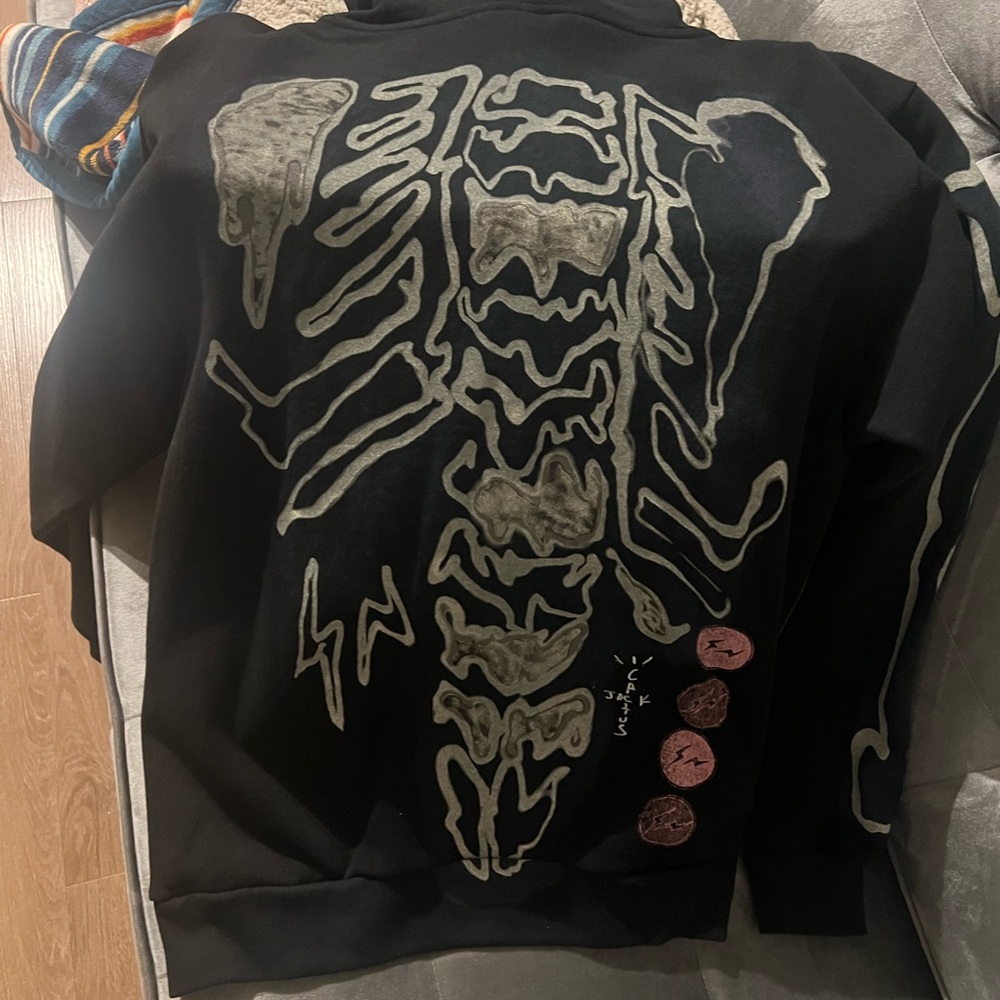 Cactus Jack Fragment Skeleton Graffiti Full zip jacket - Picture 7 of 11